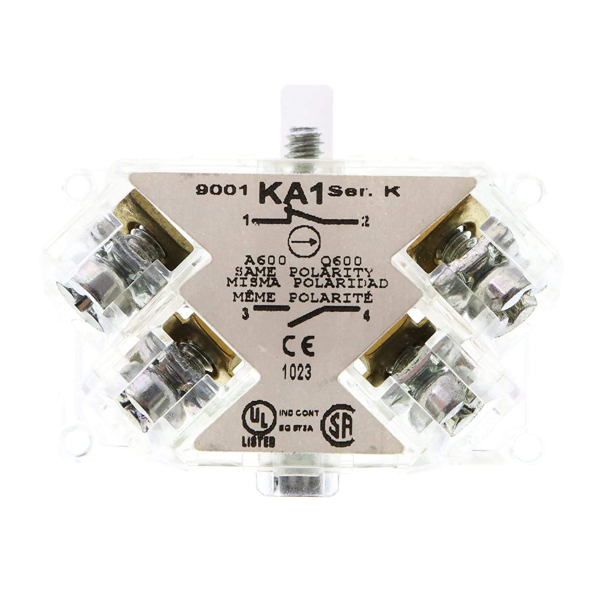 Square D 9001KA1 SER K Switch, Push Button Actuator, Beige, Manual Operation
