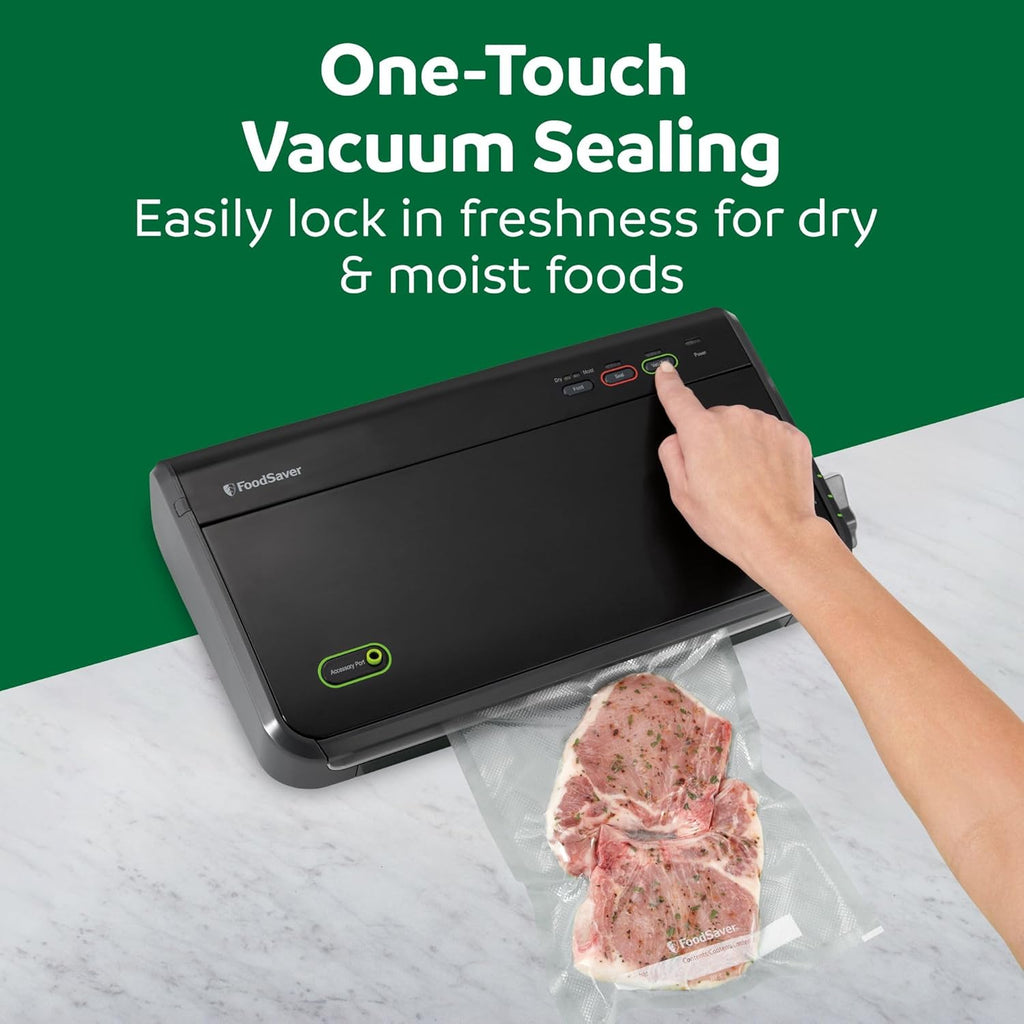 Vacuum Sealer Machine, Automatic Bag Detection, Sous Vide Friendly, with sealer bags, roll, handheld vacuum sealer