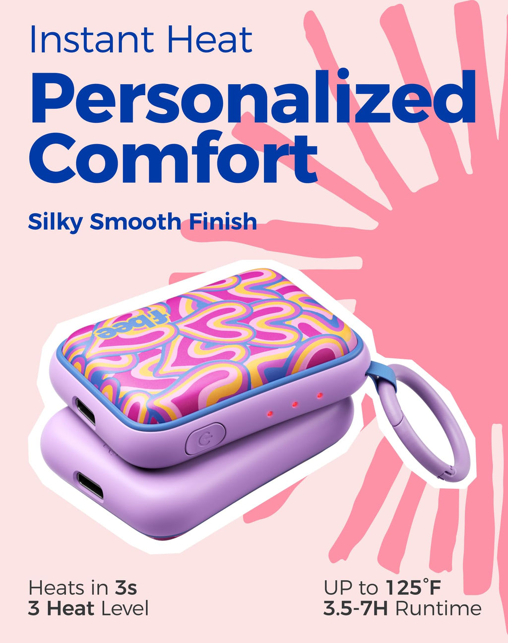Rechargeable Hand Warmers with SafeWarm Temperature Control