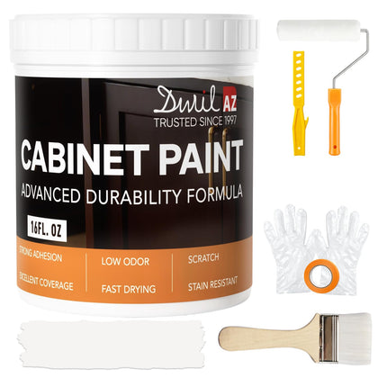 Cabinet Paint, Water Based Kitchen Cabinet Paint, Furniture Paint, White Paint for Wood, Low Odor, Fast Drying