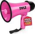 PRO Portable Megaphone Speaker Siren Bullhorn - Compact and Battery Operated with 20 Watt Power, Microphone, 2 Modes