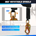 6FT Fall Protection Retractable Lanyard - Heavy Duty SRL Fall Arrest System