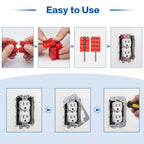 30Pcs Outlet Spacers for Electrical Box & Receptacle Leveling Kit