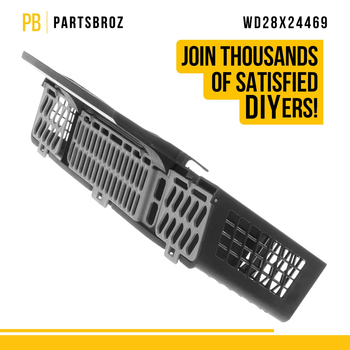 Dishwasher Silverware Basket Assembly for General Electric GE GDF570SGF4CC