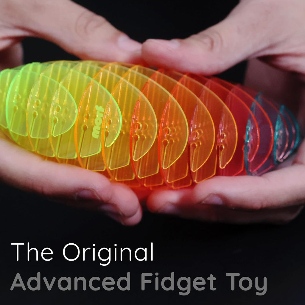 Worm 3D Sensory Figgy Fidget Toy, Rainbow, Small | Quiet Fidget Toy: Sensory Figgy toy for focus and stress relief;