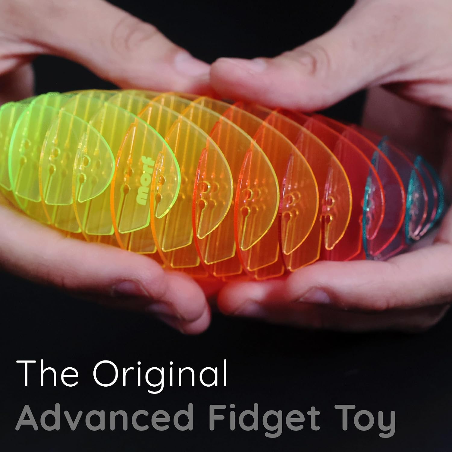 Worm 3D Sensory Figgy Fidget Toy, Rainbow, Small | Quiet Fidget Toy: Sensory Figgy toy for focus and stress relief;