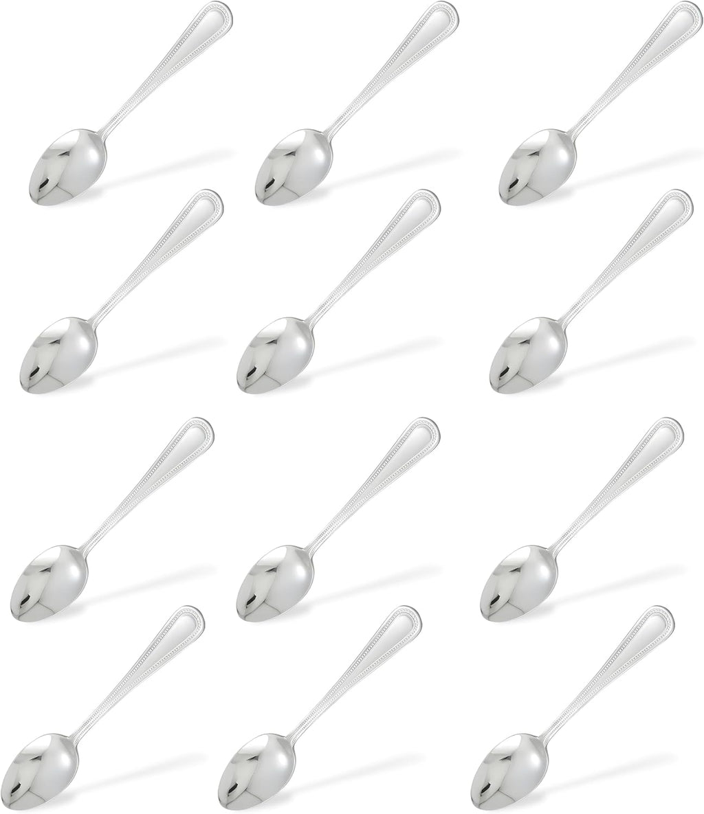 0005-01 Dots Mirror Finish S/S Teaspoon - Dozen