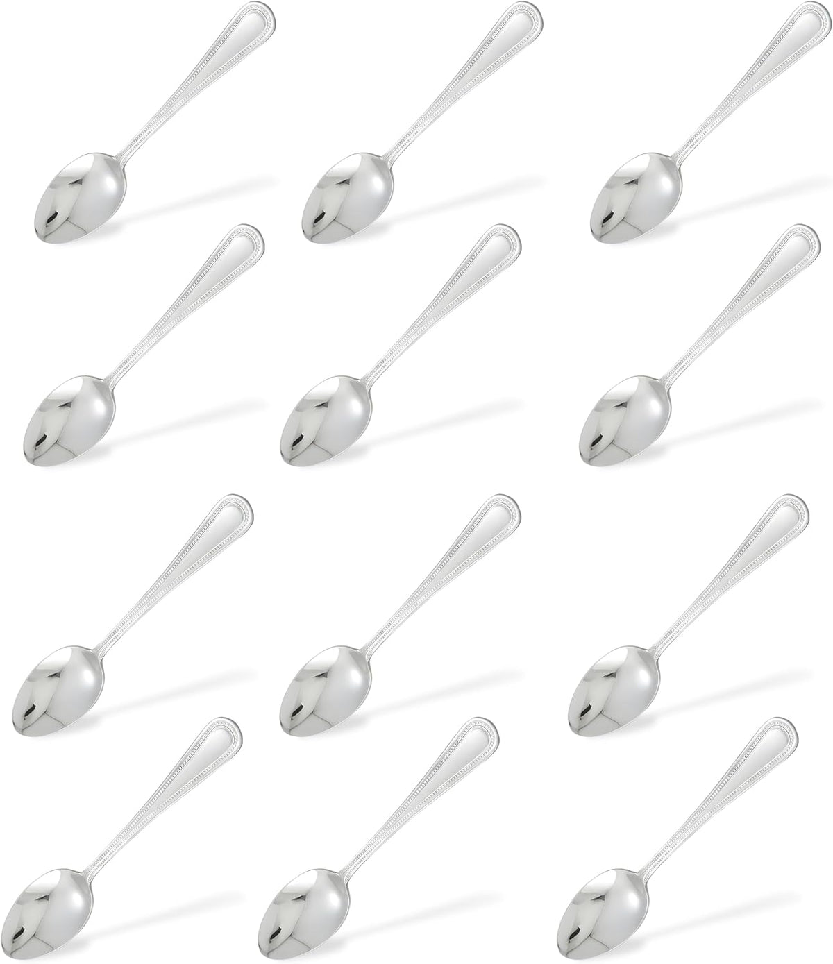 0005-01 Dots Mirror Finish S/S Teaspoon - Dozen