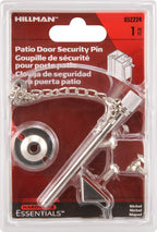 Hardware Essentials 852224 Patio Door Security Pin, Silver