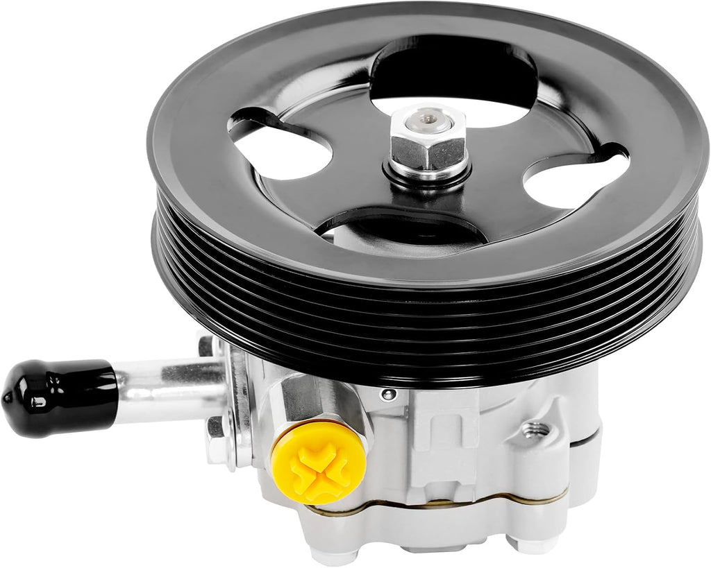 Power Steering Pump with Pulley, Compatible with 2004-2011 Nissan Titan/Armada/Pathfinder and Infiniti QX56, Only Fits 5.6L V8 engines, Replace #21-5366, 49110-7S000, 990-0741, 5898