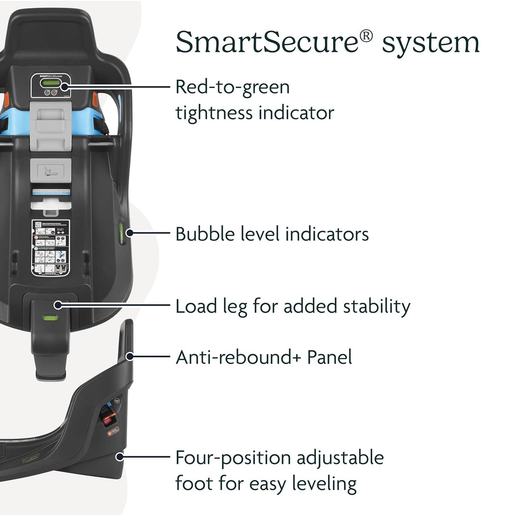 Extra Aria Car Seat Base with Load Leg - Fits Aria Infant Car Seat