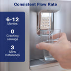 Membrane Solutions Inline Water Filter Kit for Refrigerator and Ice Maker