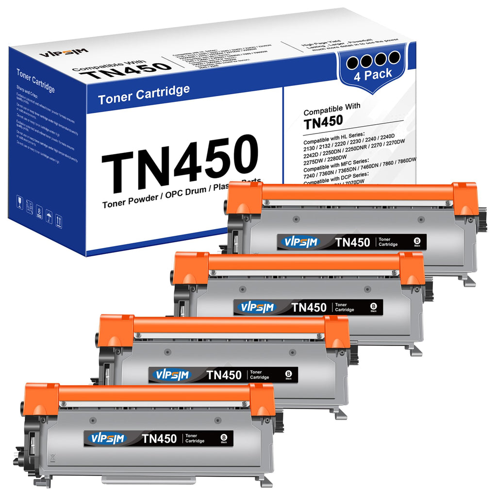 TN450 Toner Cartridge for Brother Printer Replacement for TN450 Toner TN420