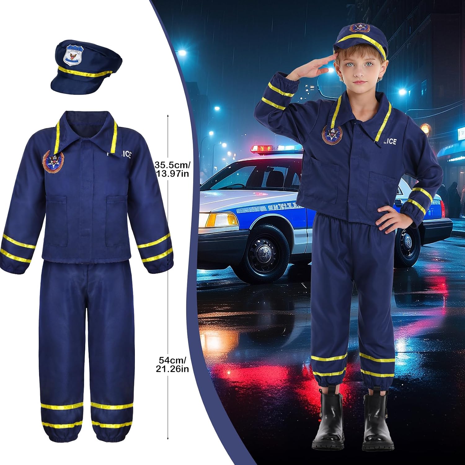 Toddler Dress Up Clothes Boys Costumes for Kids Career Role Play Age 3-5 | Career Role Play, Police Doctor