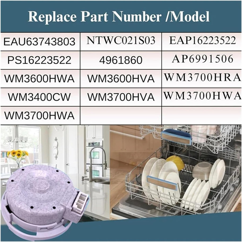 EAU63743803 Washer Drain Pump Assembly - High-Efficiency Replacement For WM3600HWA, WM3600HVA, WM3700HRA