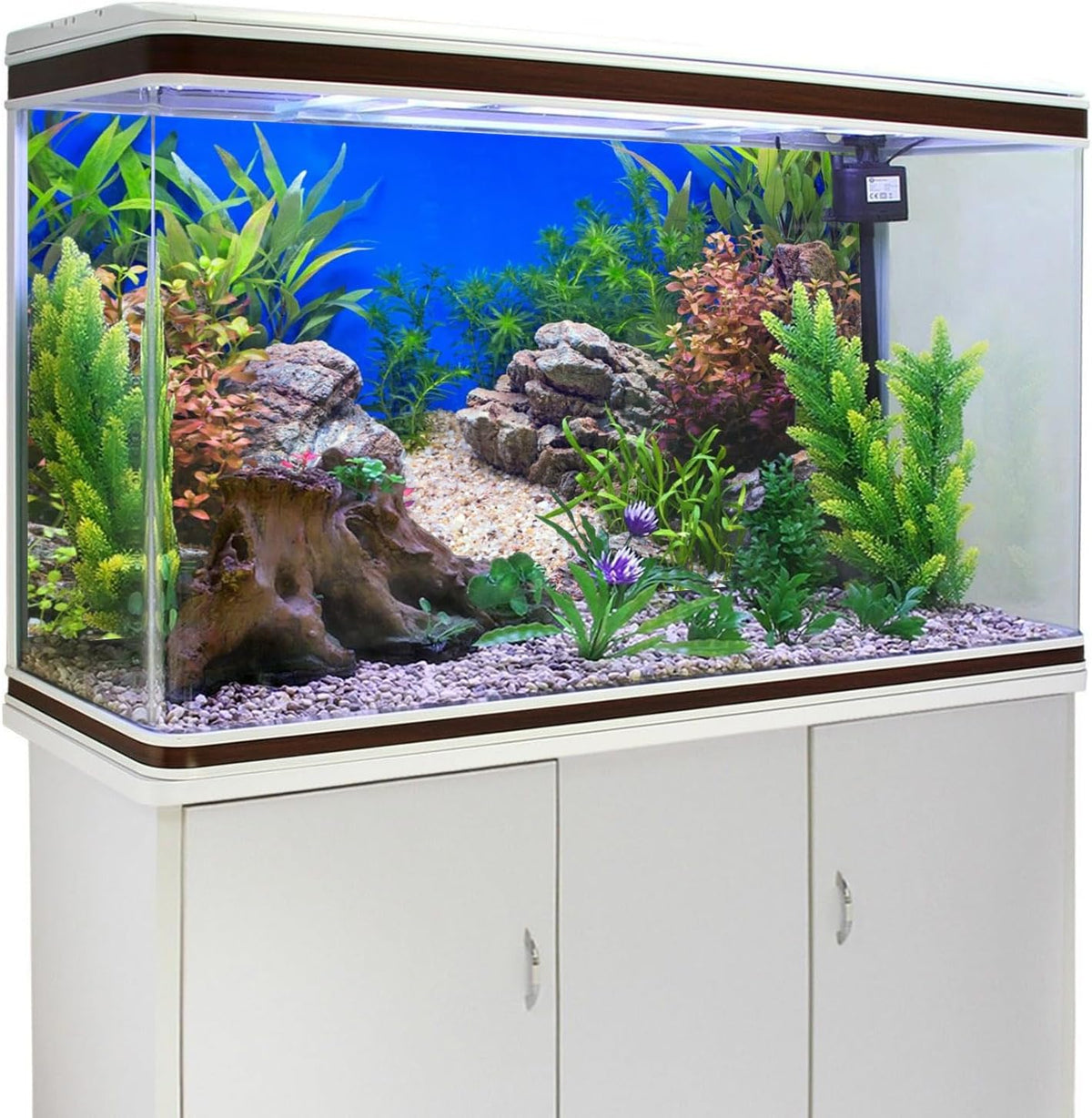 36x24 in Aquatic Plant Fish Tank Background Stone Aquarium Backdrop