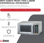 0.9 Cubic Feet Commercial Microwave, Touch Controls