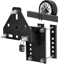 Universal Spare Tire Carrier & Mount with Lock, Heavy Duty Steel Mount Fits 4, 5, 6 Lug Trailer Wheels, Bolt-On