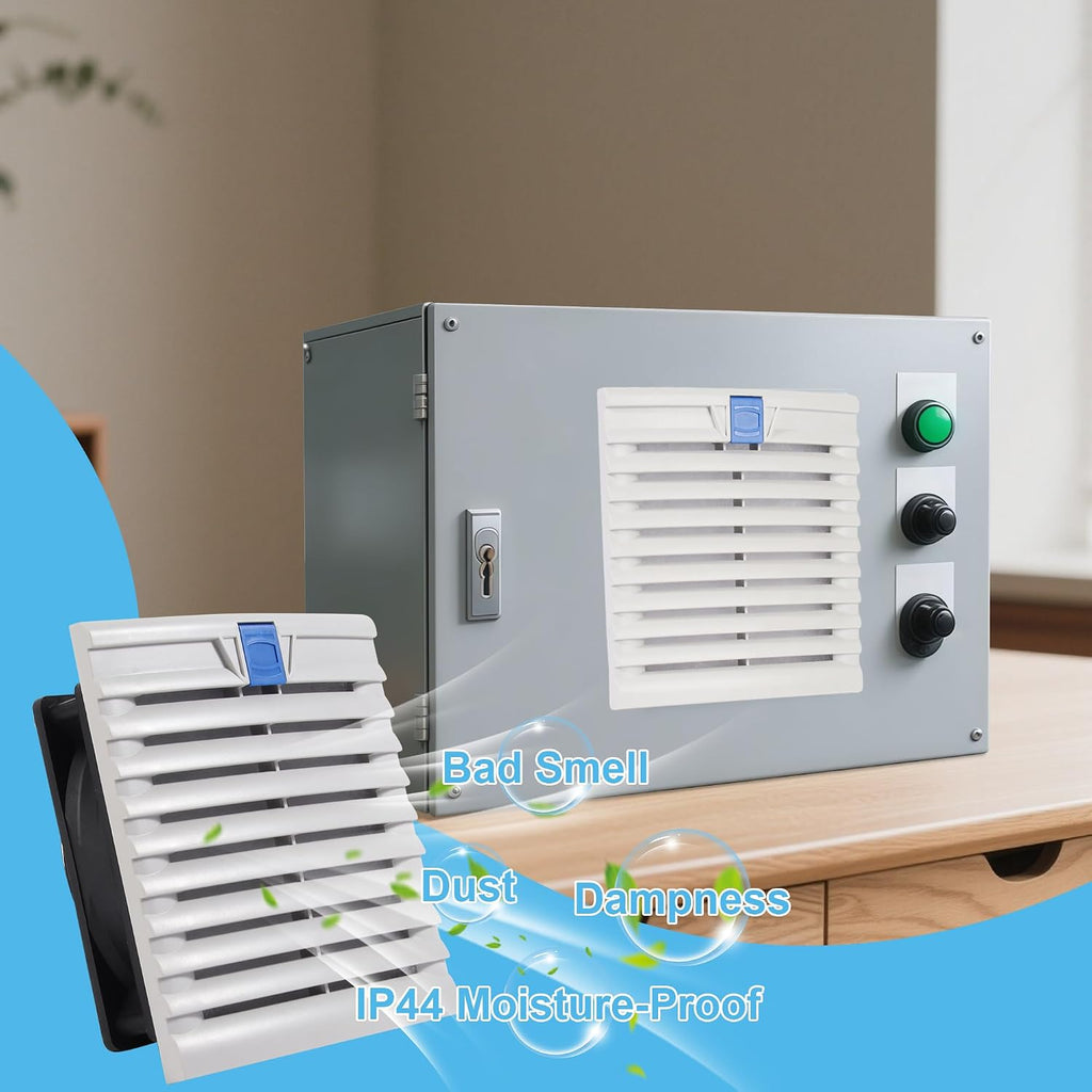 150x150mm Cabinet Ventilator Kit with 120x38mm Fan and Speed Controller