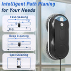 Window Cleaning Robot with Dual Spray for High-Rise Windows,Black