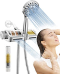 Filtered Shower Head with Handheld Combo - Dual 2-in-1 Spa System with Massage Shower and 10 Modes Hand Held Shower