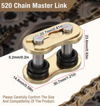 4 Pcs Chain Master Link, 520 Chain Master Link, 4 Free Lubricant