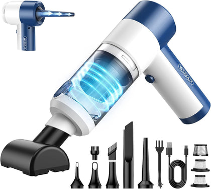 Car Vacuum/Air Duster Portable Cordless - 16000PA High Power Handheld Vacuum with 85,000RPM Brushless Motor, 4-in-1