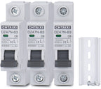 Chtaixi AC Miniature Circuit Breaker, 6 Amp 120V/240V 1 Pole 3 Pack
