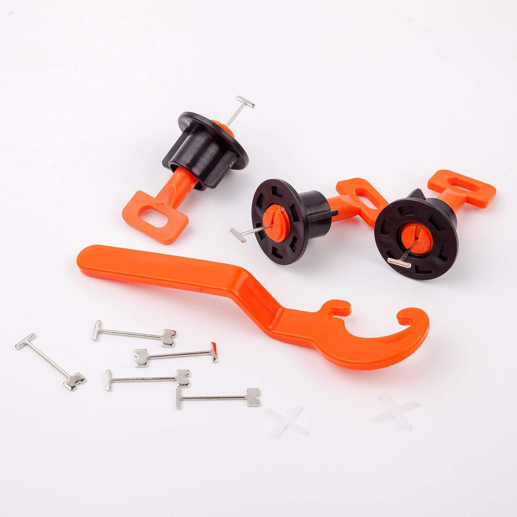 Tile Leveling System Kit with 200pcs Tile Leveler | 4 Special Wrenches & 1000pcs 2mm Tile Spacers