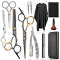 Professional Hair Cutting Scissors Thinning Shears Kit, Barber Haircut Shears Texturizing Scissors Set, Hair Trimming