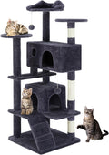 54 Inch Cat Tree Tower with Sisal Scratching Posts