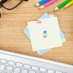 1/4 Inch Round Dot Stickers, Light Blue, 1000/Roll