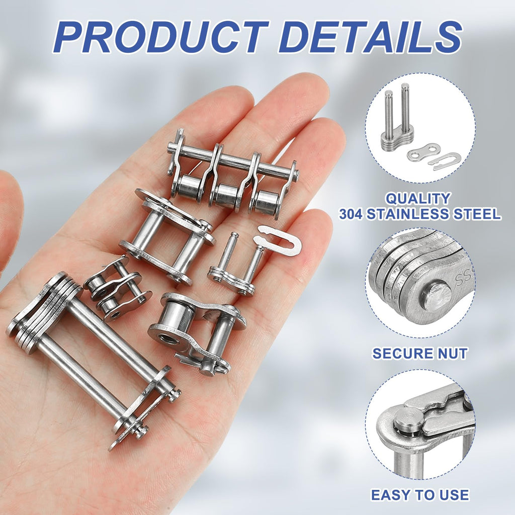 DTGN 2Pcs ANSI #35 Roller Chain Connect Link, 8mm Pitch