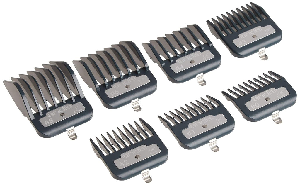 Master Series Clipper Guard Comb Set, Fits ML, MLC, LCL & US-1 | 7-count metal-clip attachment combs, sizes 1/16in to