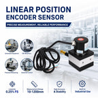BONKZEBU Stroke Linear String Pot Encoder Sensor Draw Wire Encoder Accurate Installation Switch Encoder for Cylinder Testing Machine