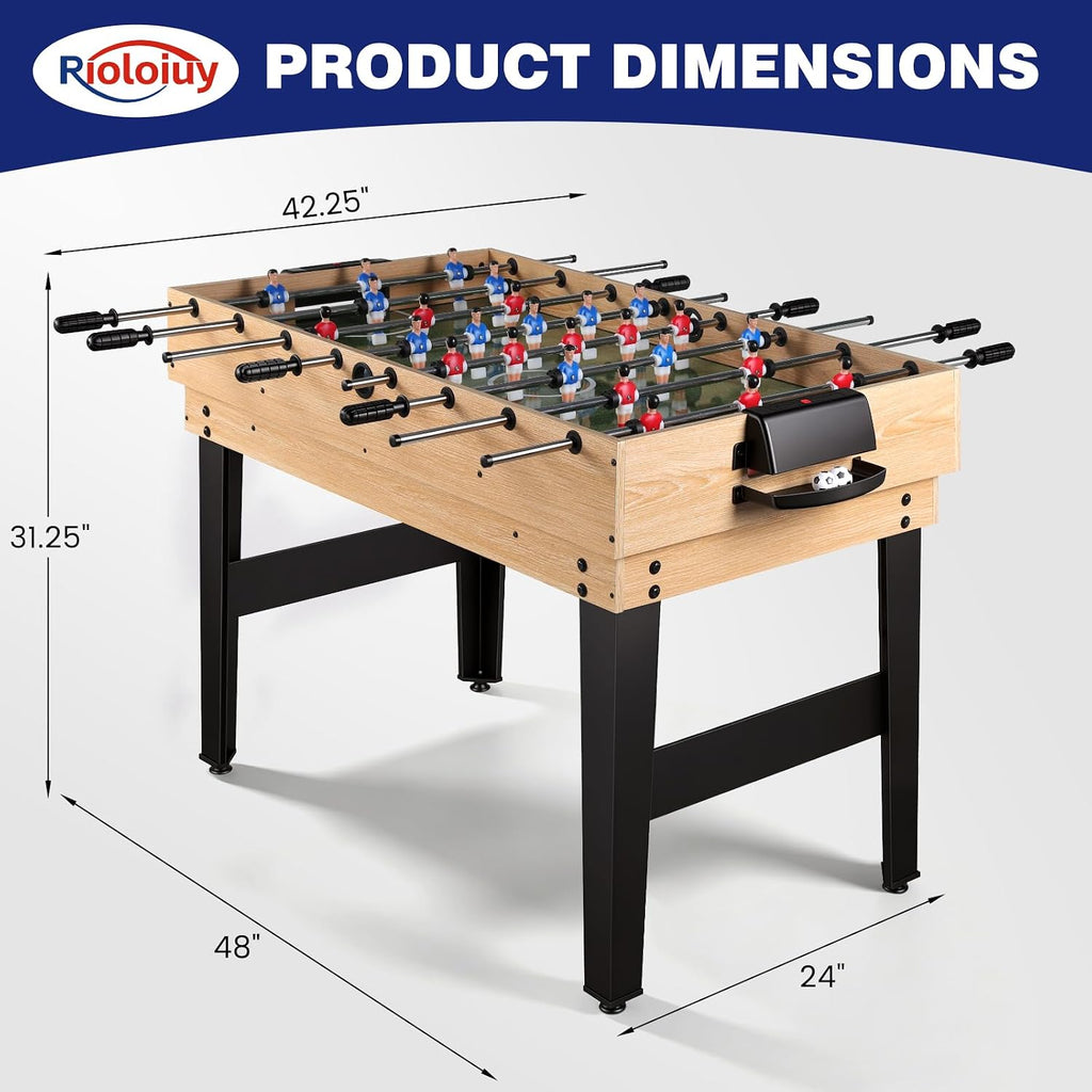 12-in-1 Game Table - 48" Combo Game Table, Ping Pong Table, Foosball Table, Air Hockey Table, Pool Table - Sports