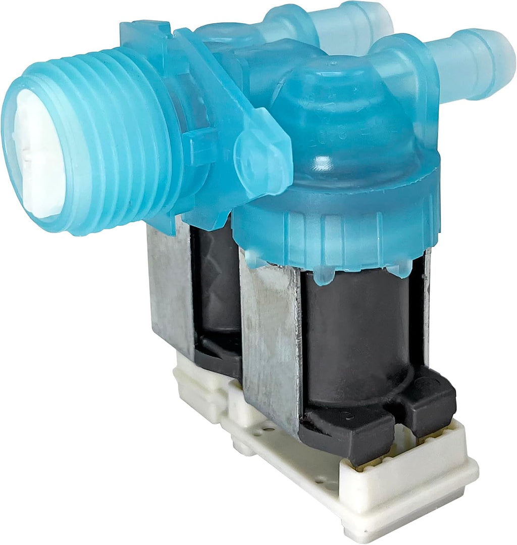 Washer Water Inlet Valve Replacement for Whirlpool WFW5620HWO 8TWFC6810LWO WFW6620HC3 WFW560CHWO WFW560CHW1 WFW6620HCO WFW6620HC2 WFW6620HWO WFW6620HW1 WFW6620HW2 WFW8620HC1 WFW8620HW1 WFW8620HW2