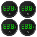 4pcs Fish Tank Digital Thermometer Accurate LED Display to ±0.9°F Tank Thermometer Aquarium Temperature Measurement