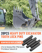 Bucket Teeth Roll Pins 1.97"x0.4" Fit for Bobcat Takeuchi JD