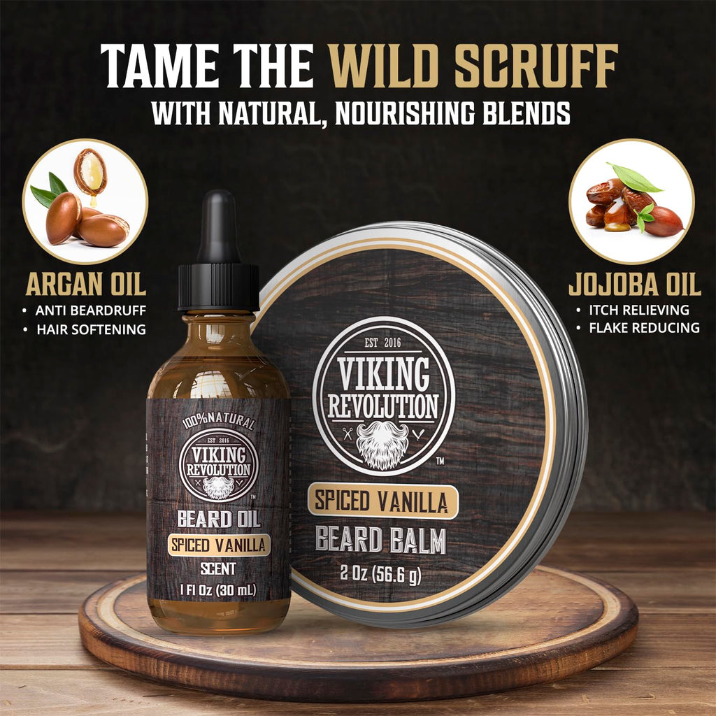 Beard Balm and Beard Oil Bundle - Spiced Vanilla