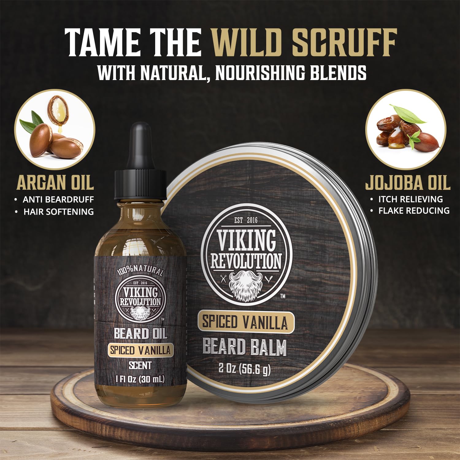 Beard Balm and Beard Oil Bundle - Spiced Vanilla