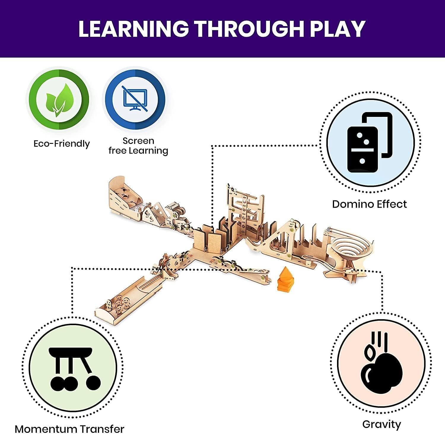 Chain Reaction Engineering, STEM Learning Toy Construction Kit for Kids Ages 8 and Up
