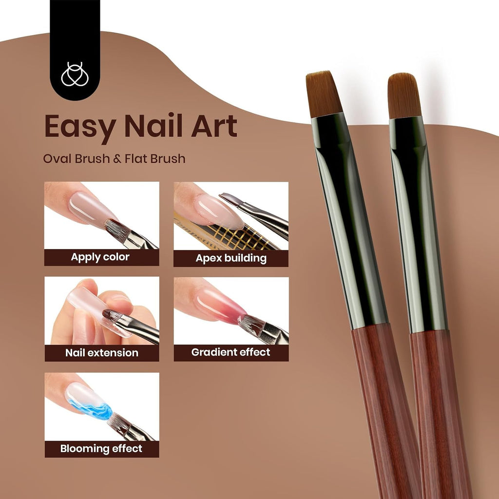 Nail Art Brushes, 6 Pcs Fingernail Art Design Pens