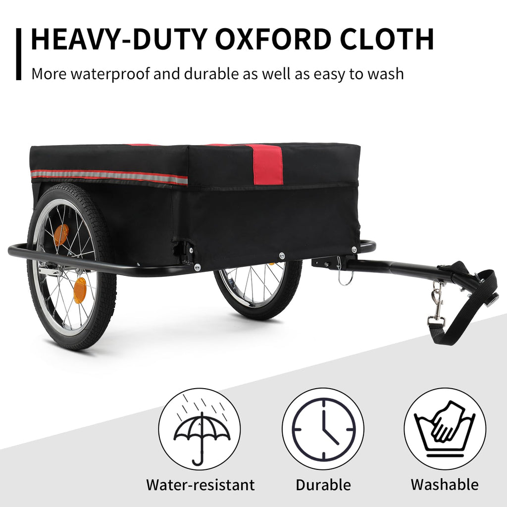 Foldable Bike Trailer with Detached Cover