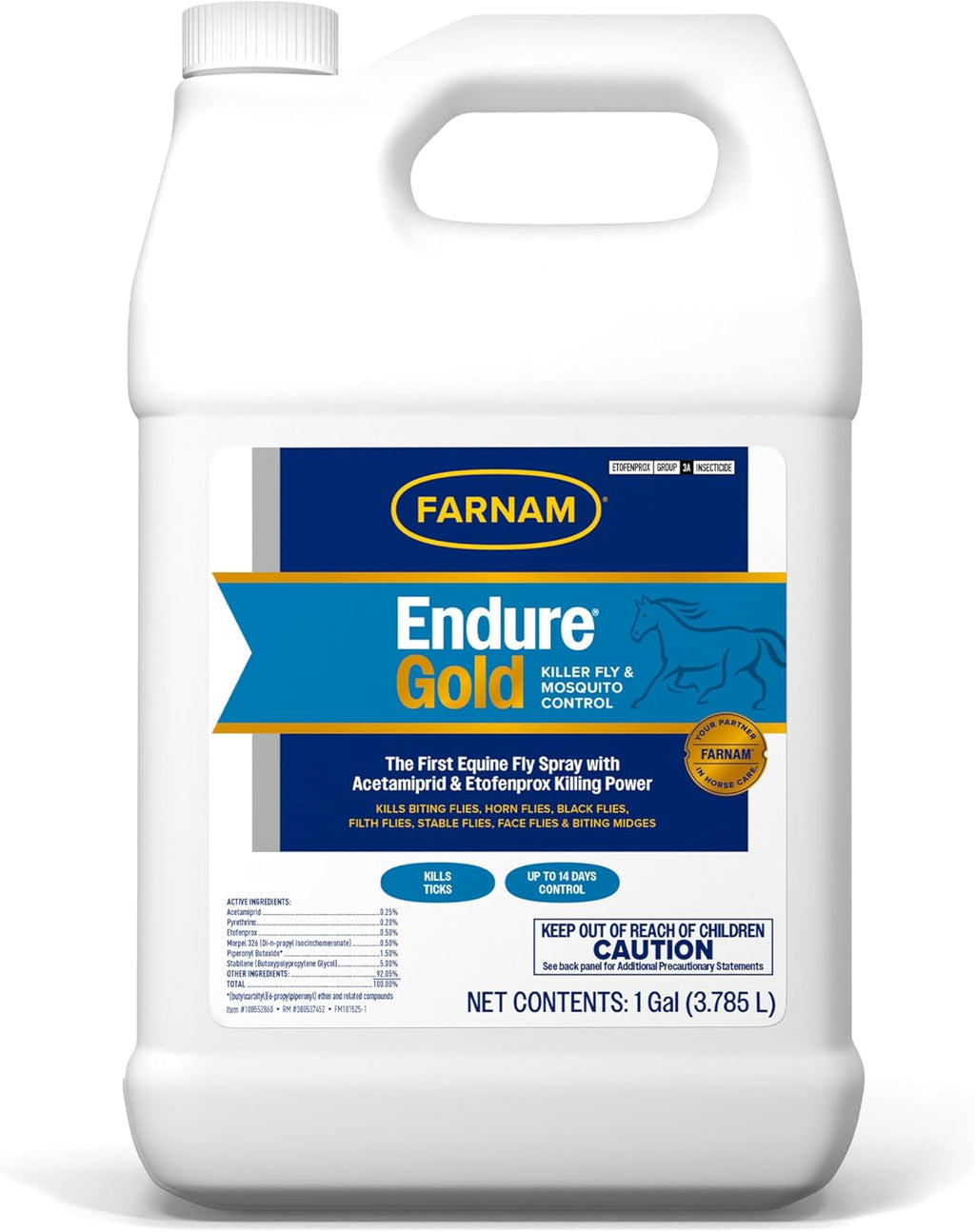 Endure Gold Killer Fly Spray for Horses, Kills Biting Flies, 1 Gal