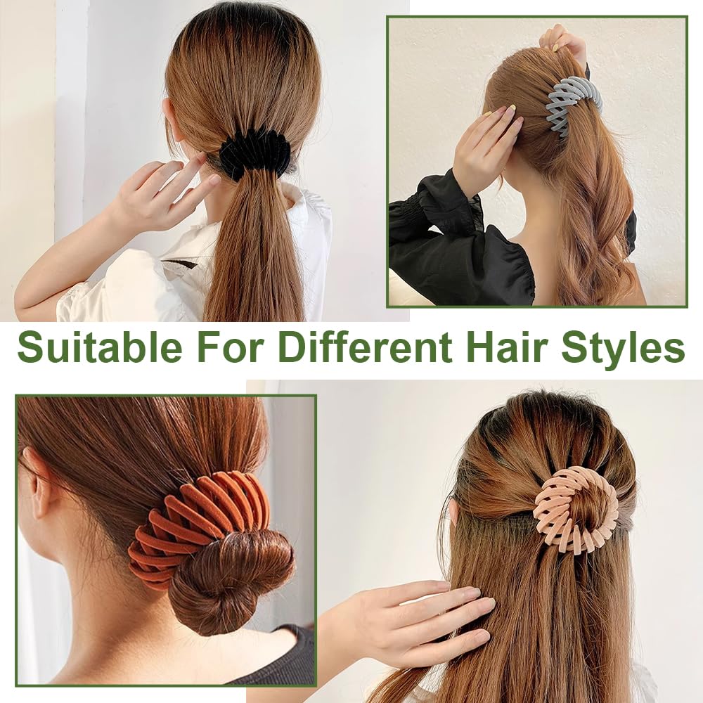 Bird Nest Magic Hair Clip - Expandable Hair Bun Maker Hair Accessories for Women Ponytail Holder Hair Bun Clip for