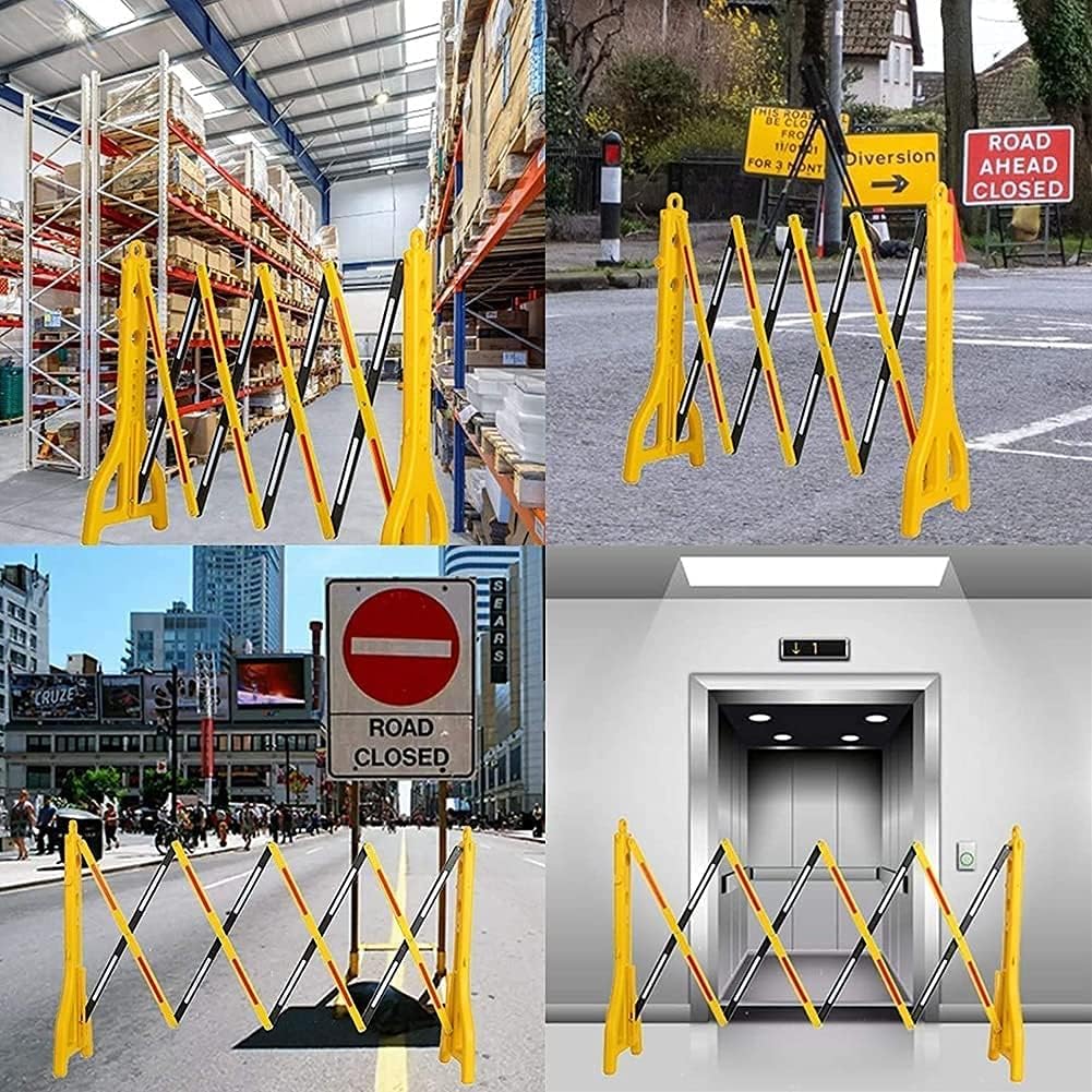 Expandable Mobile Barricade 2 Pcs Expandable Mobile Barricade | Plastic Safety Traffic Gate Fence Water Filled