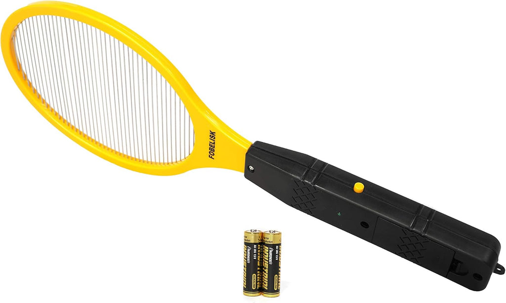 Electric Fly Swatter Racket for Mosquito and Flying Insect Control | Portable Design, Indoor/Outdoor Use, Camping