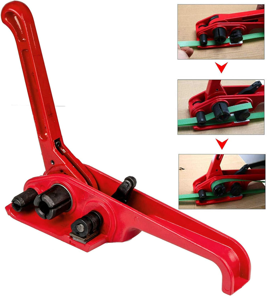 Heavy Duty Manual 4 in 1 PET/PP Manual Strapping Tools for 1/2-3/4" Belt