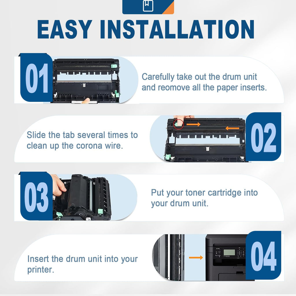 DR630 Compatible Drum Unit(Not Toner)Replacement for Brother DR-630,2 Pack